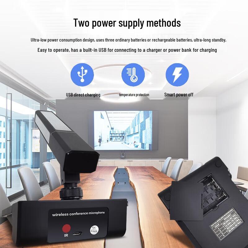 HUIDU WH-690 Wireless Video Tracking Conference Microphone System (CN Version)