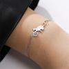 My Shape Cat Charms Bracelets for Women Girls Cute Animal Kitten with Yarn Balls Pendant Adjustable Link Chain Bangle Jewelry