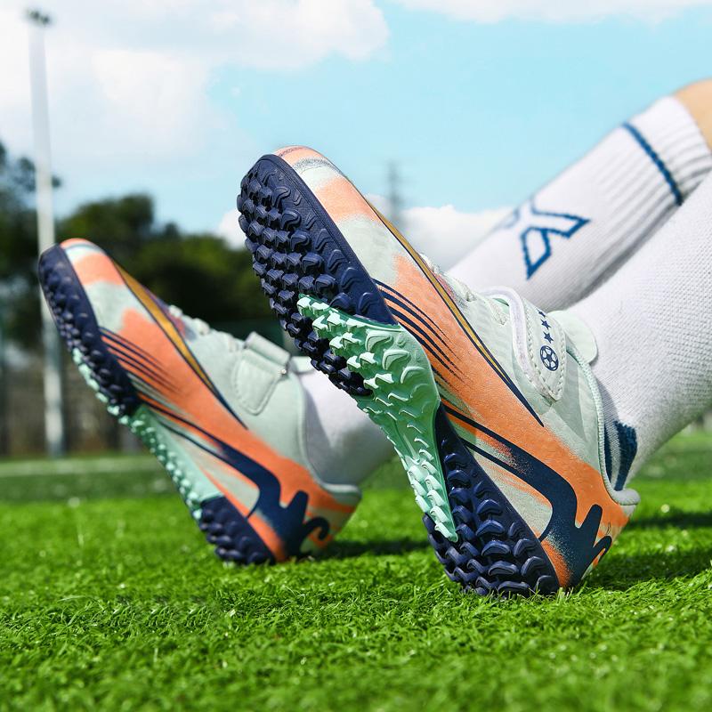 Kids Football Boots Indoor Slip-Resistant Fast Boys Football Shoes' High Quality Children Soccer Shoes Tenis Sneaker Match Ultralight
