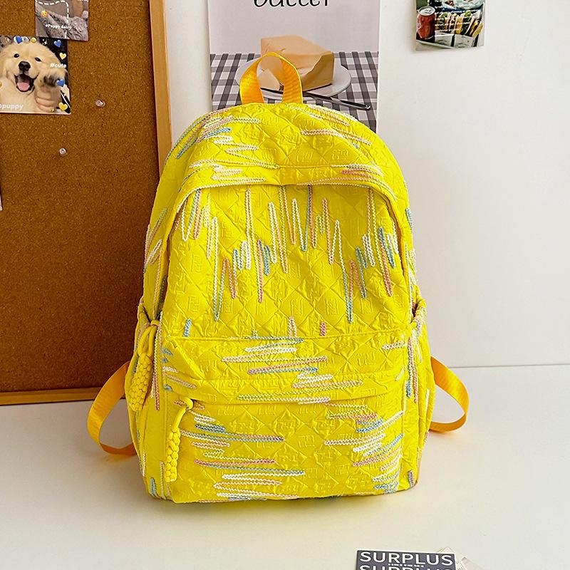 Korean version schoolbag high school girl high value cute sweet backpack junior high school student computer travel backpack