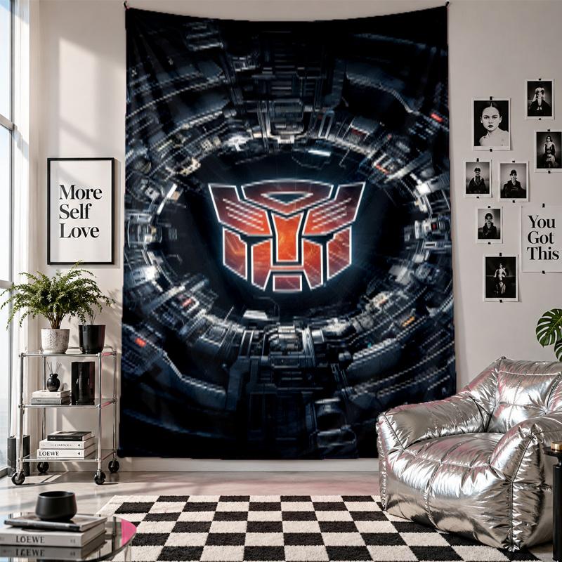 Wall TapestryTransformers Art Hanging Cloth Decorative Background Cover for Room Decoration