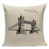 Simple Cushion Decorative Pillows Custom Cushion Cover Building Wind Pillow Case For Pillow Statue Of Liberty Pillow Case