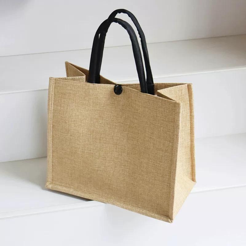 Canvas bag large capacity linen handbag female mommy bag work commuting tote bag handbag shopping bag