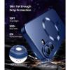 Coque de Protection - E.F.Connection - pour iPhone 17 Pro - avec Cercle Magnétique Bleu Marine - 2 Vitre