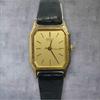 Used New battery SEIKO Octagon gold case ladies