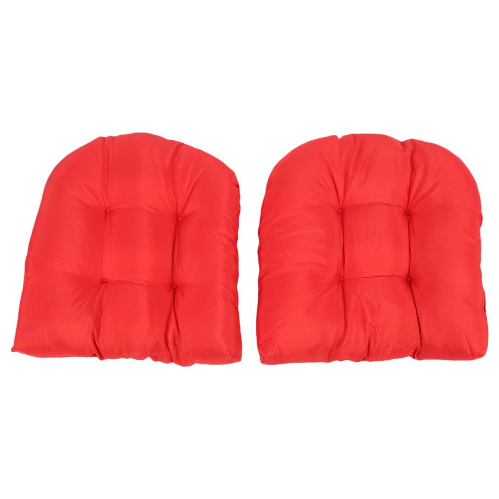 2 Stück Outdoor Stuhlkissen Gesteppt Patio Möbelkissen Dickes Outdoor Sitzkissen U-Form