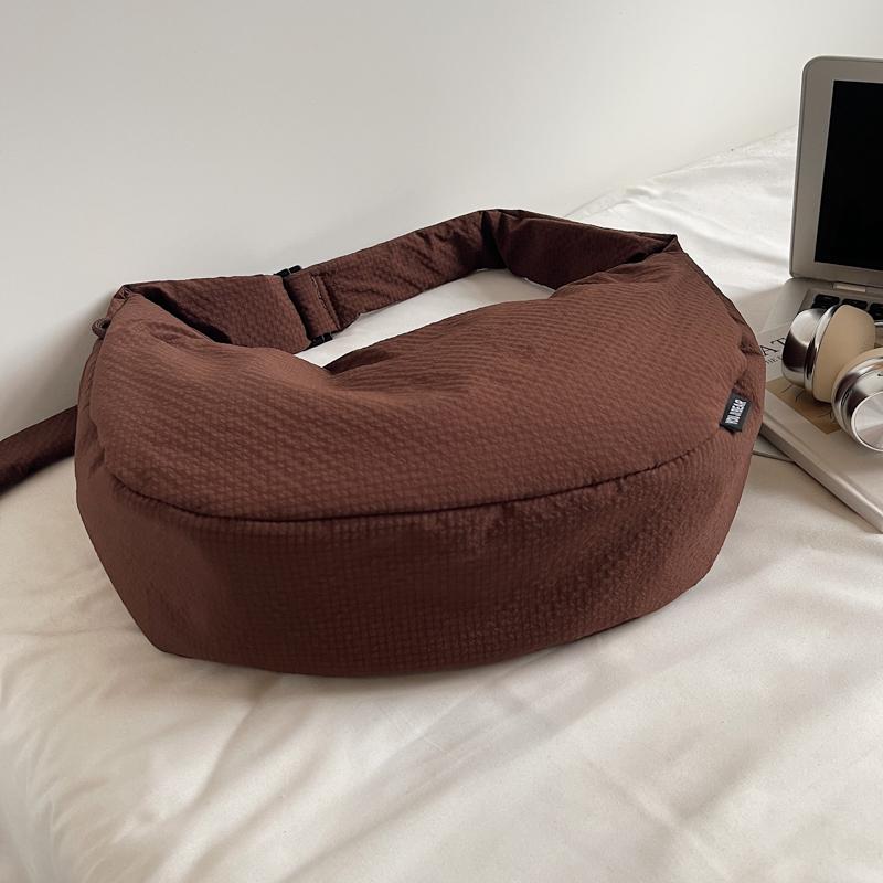 Effen Kleur Schoudertas Dames Lichtgewicht Grote Capaciteit Crossbody Tas