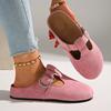Women Mules Shoes 2025 New Outdoor Summer Sandals Ladies Trend Clogs Platform Slippers Women Beach Flat Baotou  Slides Women