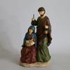 Vintage Holy Family Christmas Figurine Resins Nativity Scene Sculpture Holiday Tabletop Religious Decors Ornament Gift