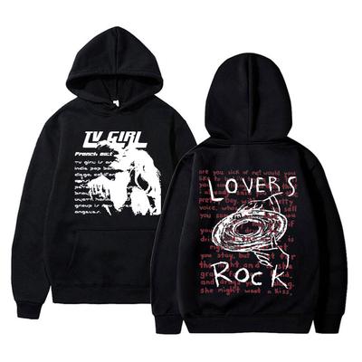 Tv Girl Lovers Rock Song Dubbelzijdige Print Hoodie Franse Exit Album Poster Merch Hoodies Unisex Vrouwen Mode Oversized Sweatshirt