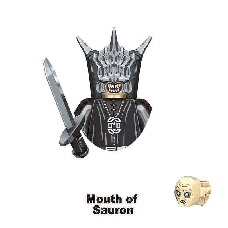 Kids Toys Medieval Film Figures Series Goblin Orcs Uruk-hai Sauron Assembly Model Small Particles Building Blocks Boys Gifts