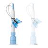 Interactively 2 In 1 Electric Cats Teaser Toy with Strong Suction Cup Handmade Fabric Butterfly Toy
