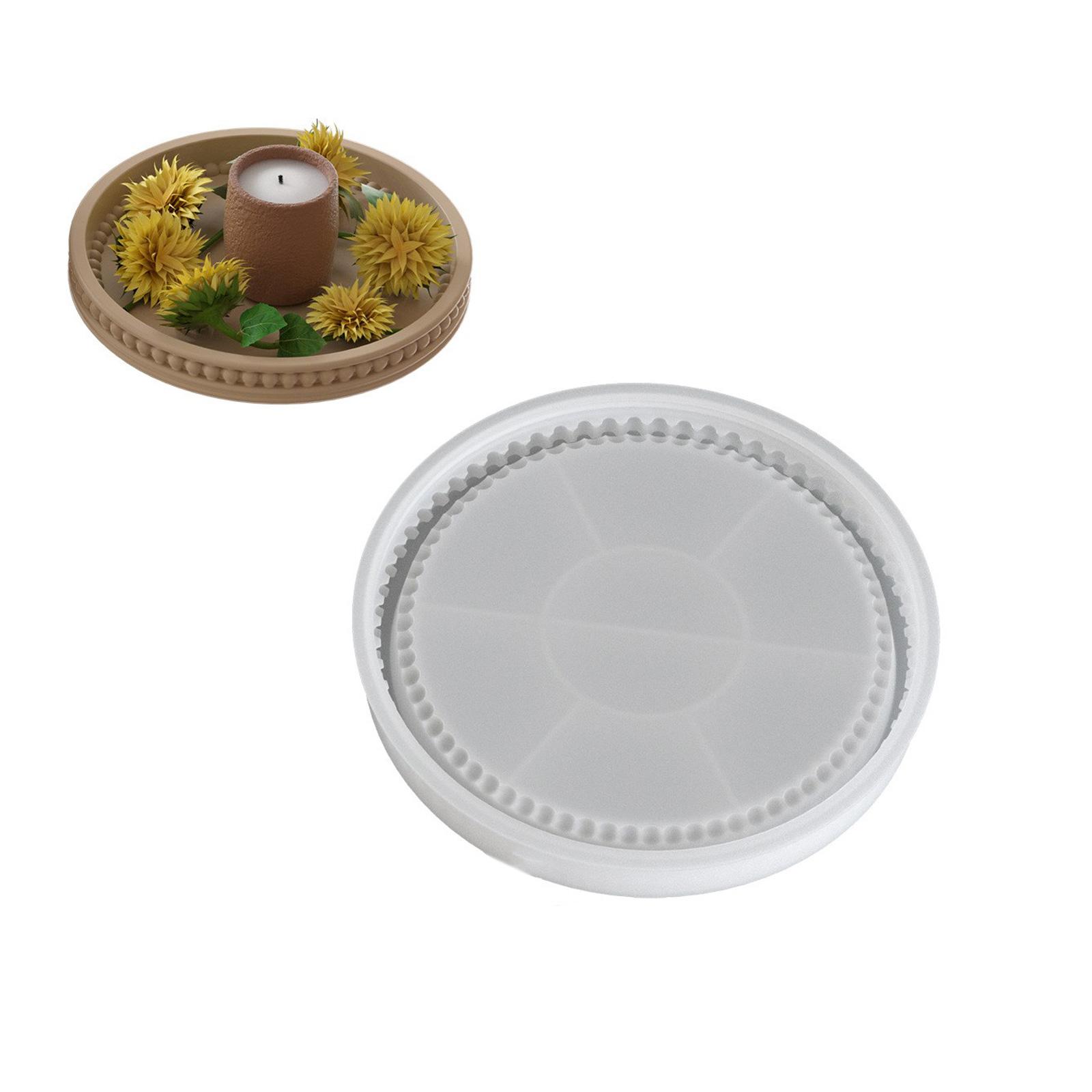 

Многоцелевой большой круглый силиконовый поднос в форме тарелки добавляет тепла, портативный для домашних посиделок и витрин кофейни S