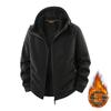 Mens Hooded Fleece Jacket Warm Thick Lined Casual Outerwear Winter Daily Wear