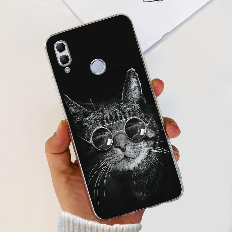 For Honor 10 Lite HRY-LX1 Case Luxury Flower Love Soft TPU Silicone Clear Cover For Huawei Honor 10Lite 6.21" Phone Case Fundas