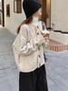 Early Autumn Knit Cardigan Coat Women Spring/Fall Loose Lazy High-End New Style Top Retro Sweater Thick
