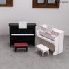 1 Set Simulated Piano Furniture Model Miniature Musical Instruments Cute Dollhouse Toy Doll House Playhouse Scene Accessories