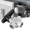 3 Way Ball Valve BSPP Female Thread Stainless Steel Valve for Water Pipe Flow ControlBSPP 38in