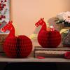 Cute 2026 New Year Horse Ornament For Home Table Decoration Paper Horse Ornament New Year Party Horse Figurines Decoration