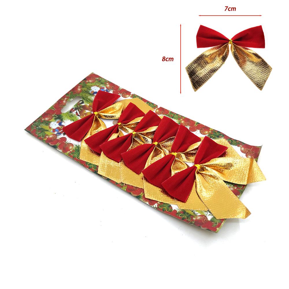 Christmas Bows Ornaments - Pack of 12 Holiday Decorations & Gifts