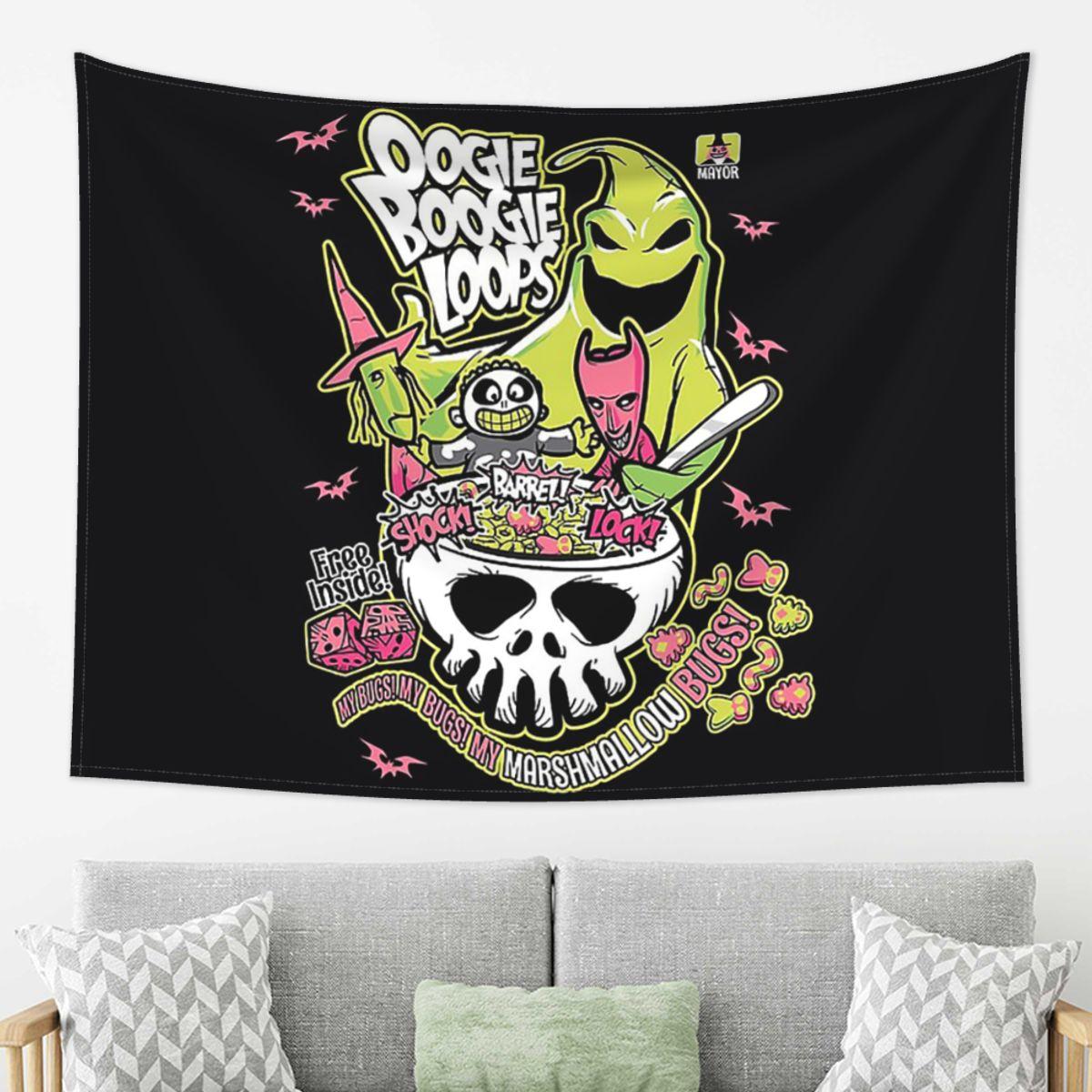 

Oogie Boogie Tapestry Wall Hanging Aesthetic Home Decoration Tapestries for Living Room Bedroom 74x94cm(29x37in)