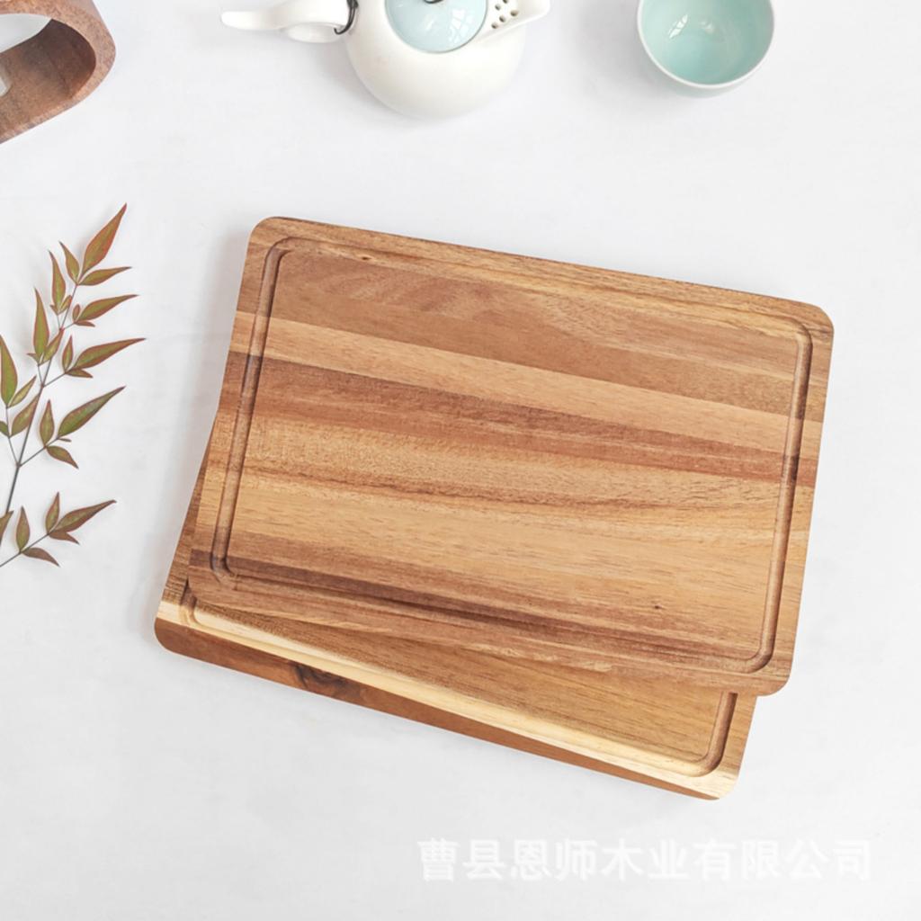 Wood Cutting Board,  Cutting Boards For Kitchen, Solid Charcuterie Board With Juice , Large Wooden Chopping Board For Meat, Cheese, Fruit, Vegetable