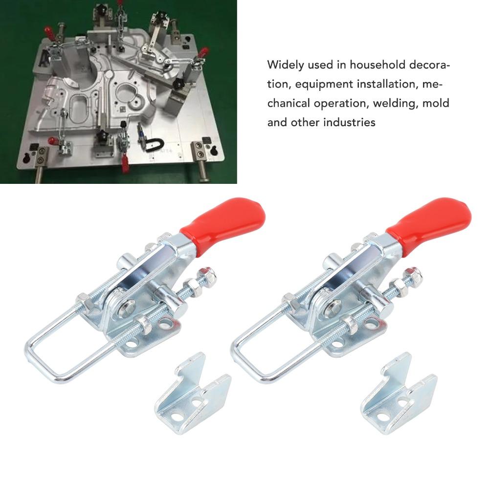 2pcs Stainless Steel Pull Latch Clamp Adjustable Toggle Clamp Latch Toggle Latch Clamp  Woodworking