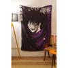 Jujutsu Kaisen Megumi Fushiguro Tapiserie, Plochý tisk postavy z anime na zavěšení na zeď, Dekorace do ložnice, Herního pokoje, Koleje, Ideální dárek