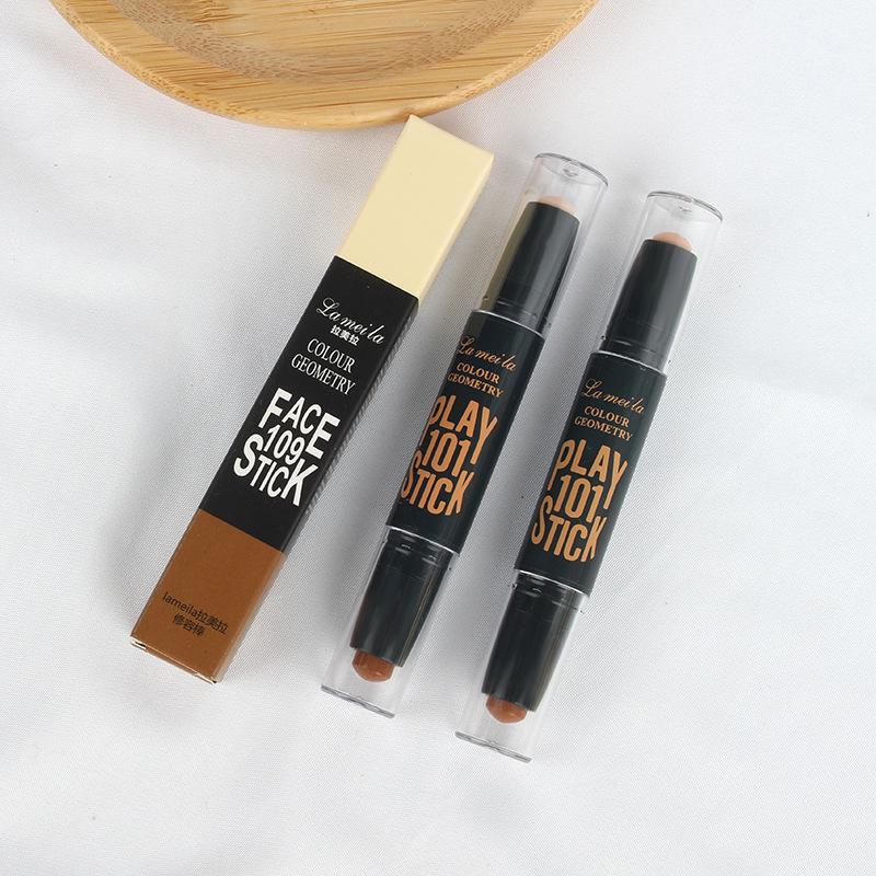 Dual-Ended Contour & Highlighter Stick: Nose, Face & Eye Brightening for Men & Women