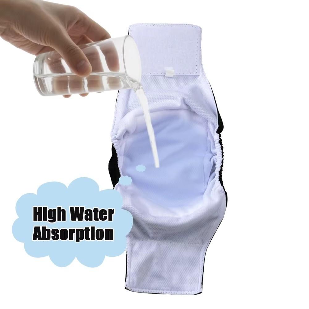 Tragbare Hundewindeln für Rüden Anti-Seitenauslauf Wiederverwendbare Physiologische Hosen Atmungsaktive Haustier-Shorts Welpen Stoffwindeln für Kleine Mittlere Hunde