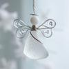 Unique Coastal Theme Angelic Ornament 2D Flat Acrylic Hanging Pendant for Holiday Christmas Tree And Home Office Accent