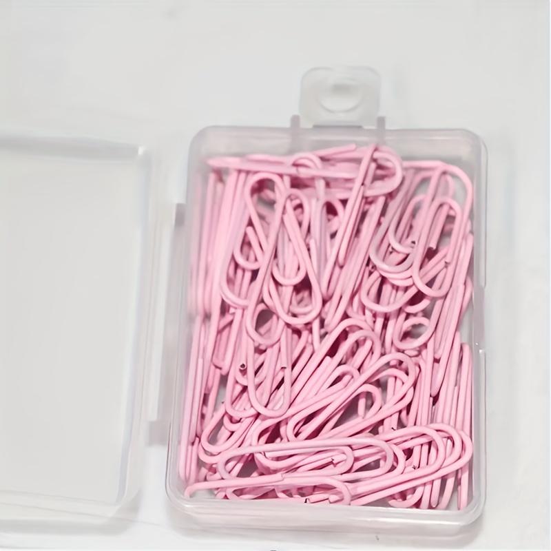 50pcs Paper Clip Metal Clips Memo Clip Bookmarks Stationery Office Accessories Card Decoration Document Data Storage Paper Clips