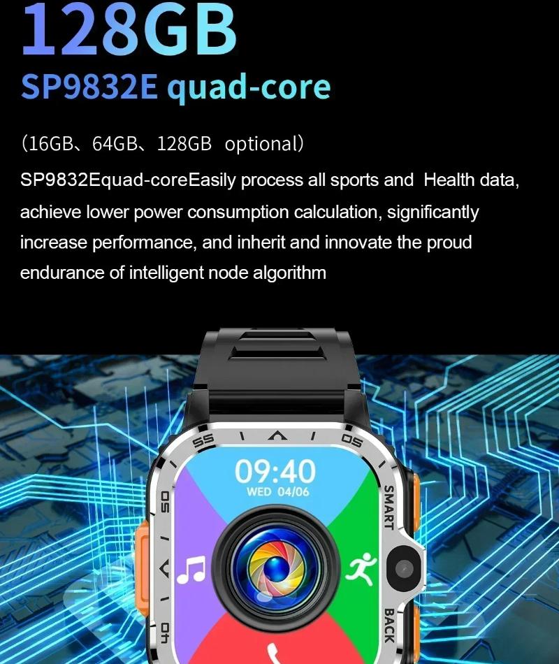 Valdus PGD Android Smart Watch Men GPS 16G/64G ROM Storage HD Dual Camera NFC Long Standby 2G 4G SIM Card WIFI Wireless Fast Internet Access