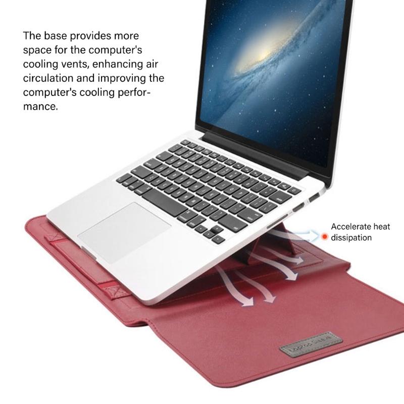 13 14 15 16palcové ochranné pouzdro na notebook Magnetické zapínání Voděodolný Design proti poškrábání Zahrnuje úložnou taštičku a funkci stojánku