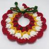 Hand-Knitted Christmas Snood Bib for Cats & Dogs