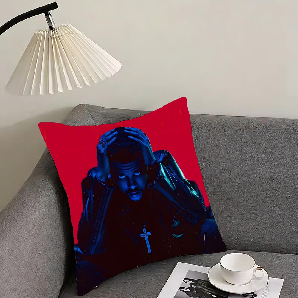 Classic Singer The Weeknd After Hours Cushion Cover Reversible Plush Pillow Cover – For car, sofa, bedroom, perfect as a gift.