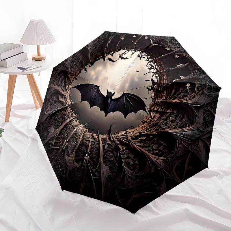1pc Bat Cave Fantasy Artwork Umbrella with Plastic Handle,Suitable for All Seasons Home Travel Outdoor UmbrellaDD1305
