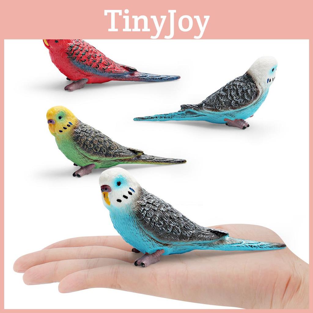 Realistic Bird Model Pvc Parrot Decorative Figurine For Kids Learning And Display