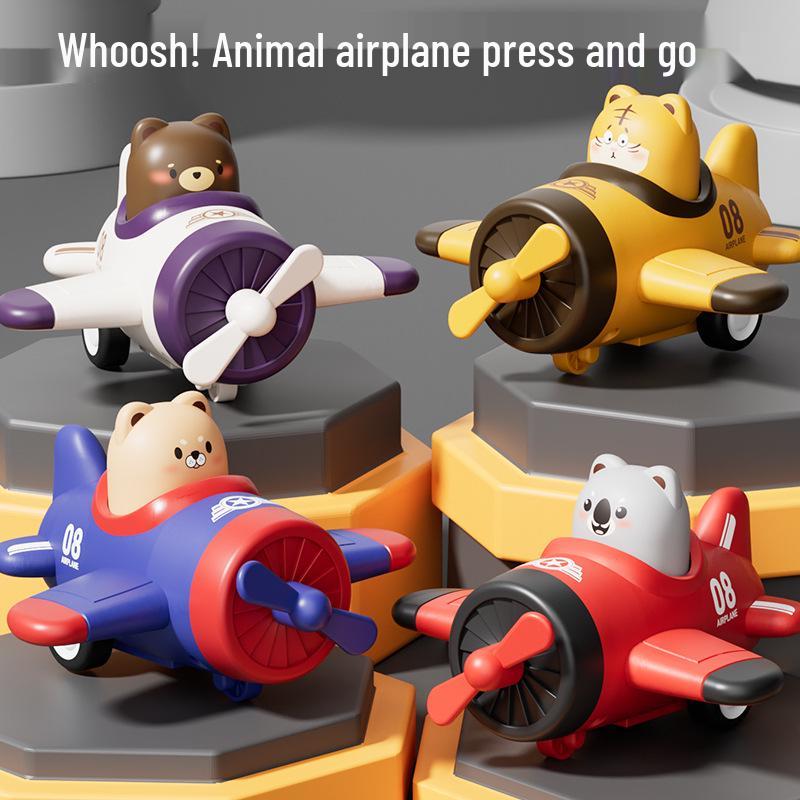 Children's Inertial Pull-Back Small Airplane Toy Car