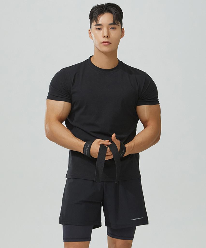 Beullaegmonseuteopis [2Pack] Plain Muscle Fit Modal Short Sleeve T-Shirt (4Color) (C Type)