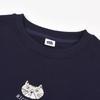 Kusguru Japan Mini Fleece Dark BK204 Women's Sweatshirt, Blue,
