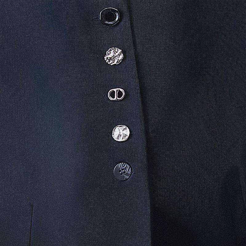 Damen Rundhals Locker Geschnittene Anzugweste