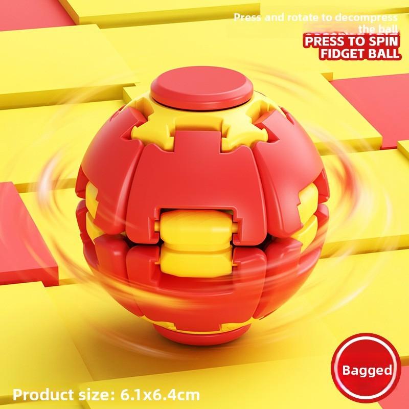 Stress Relief Ball With 3d Printing Rotating Design For Kids And Adults