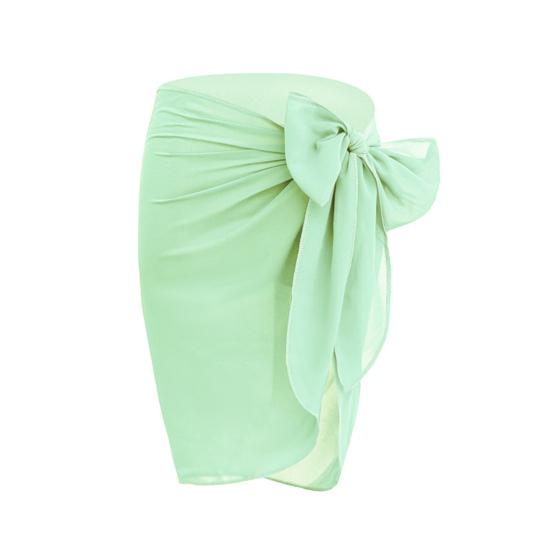 Dame Cover Up Skjørt Ensfarget Snøring Pustende Badehåndkle UV-beskyttelse Allsidig Stil Bikini Cover Up