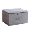 Foldable Fabric Storage Organizer for Clothes and Bedding - Large Capacity Wardrobe Box