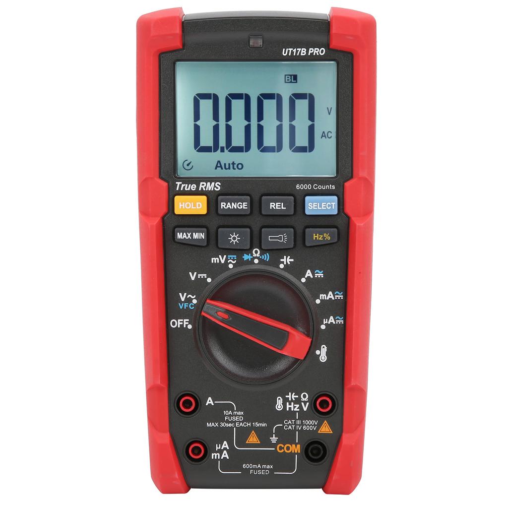 UT17B PRO Digital Multimeter True RMS ACDC Voltage Current Resistance Capacitance Tester