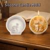 Reusable Animal Soap Mold Silicone Aromatherapy Mold DIY Crafts Dog Candle Mold Gifts