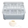 Pet Reptile Lizard Gecko Snake 12 Grids Egg Hatchery Breeding Box Case Incubator