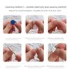 False Nails, Handmade Nail Tips, High-end Dark Silver Cat-eye Nail Art, European and American Punk Style False Nail Stickers.