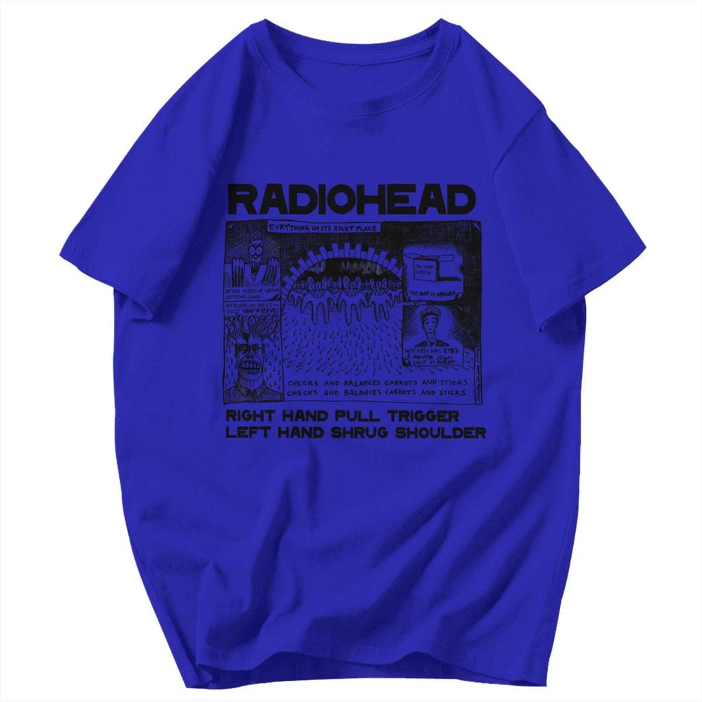 T-shirt da uomo Tutto al suo posto Radio Rock Fascia per capelli Regali Grafiche Y2K Abbigliamento Unisex T-shirt